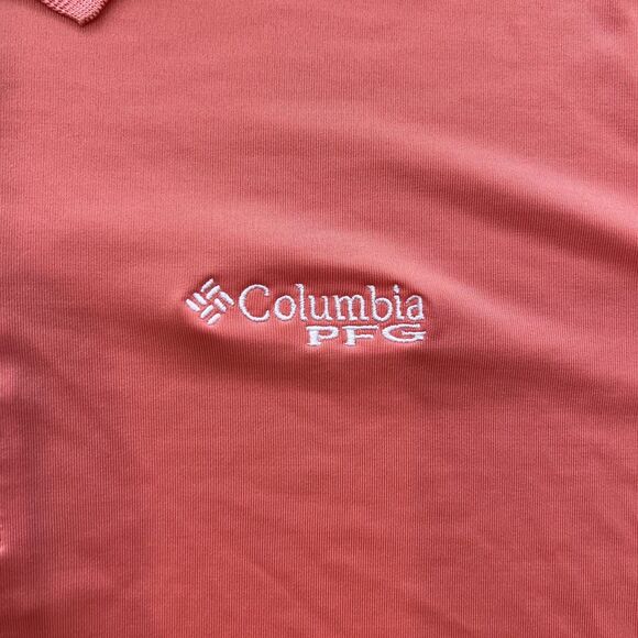 Columbia PFG Polo Men's Orange-Size L - Picture 3 of 6